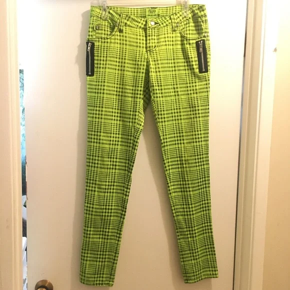 Tripp NYC Daang Goodman Green Plaid Pants
